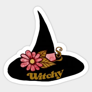 Witchy Fancy Witch Hat Sticker